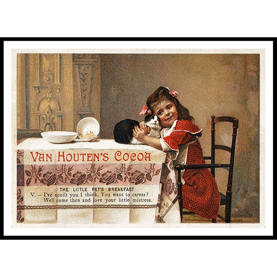 Van Houten - 1, A New Print Of A Vintage Trade Card