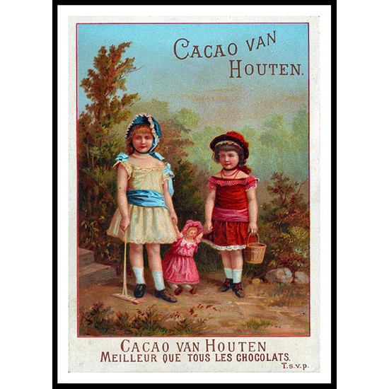 Van Houten - 11, A New Print Of A Vintage Trade Card