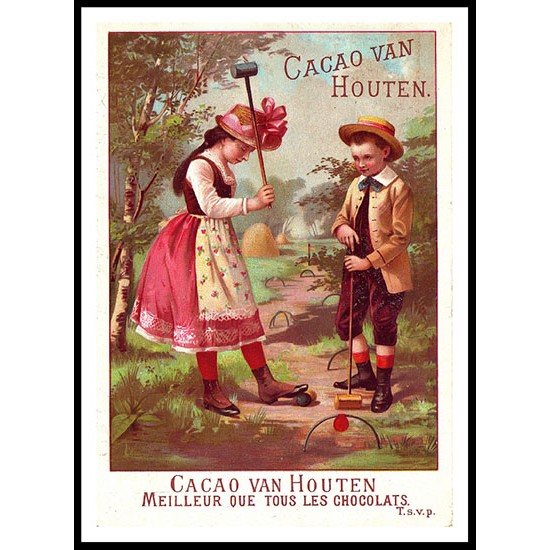 Van Houten - 13, A New Print Of A Vintage Trade Card