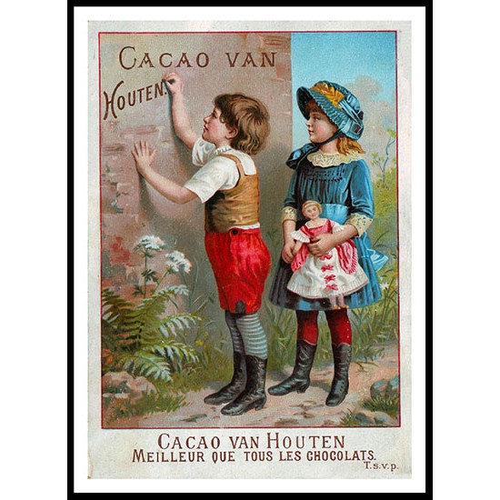 Van Houten - 14, A New Print Of A Vintage Trade Card