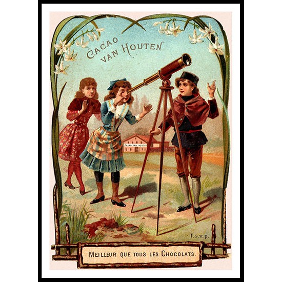 Van Houten - 15, A New Print Of A Vintage Trade Card