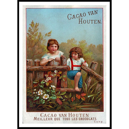 Van Houten - 5, A New Print Of A Vintage Trade Card