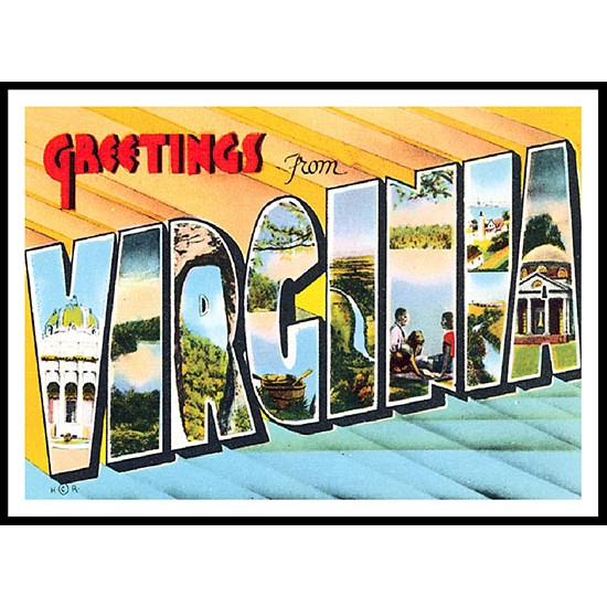 Virginia, A New Print Of A Vintage Transport Picture Virginia, A New Print Of A Vintage Transport Picture