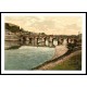 Carmarthen Bridge Wales, A New Print Of A Vintage Wales Photochrom