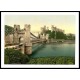 Castle And Suspension Bridge Conwy, A New Print Of A Vintage Wales Photochrom