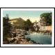 Chain Bridge Hotel Berwyn Valley Llangollen, A New Print Of A Vintage Wales Photochrom