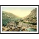 General View Nant Ffrancon Pass, A New Print Of A Vintage Wales Photochrom