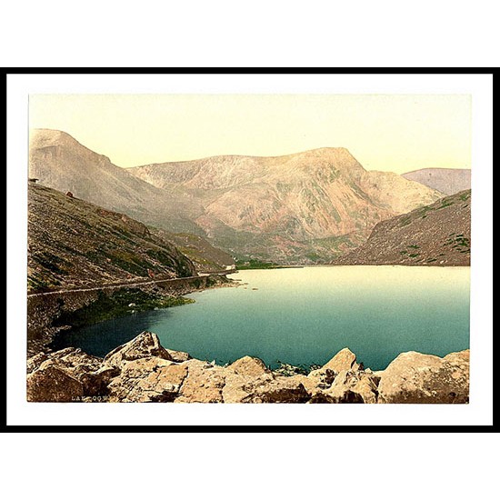 Lake Ogwen Nant Ffrancon Pass, A New Print Of A Vintage Wales Photochrom