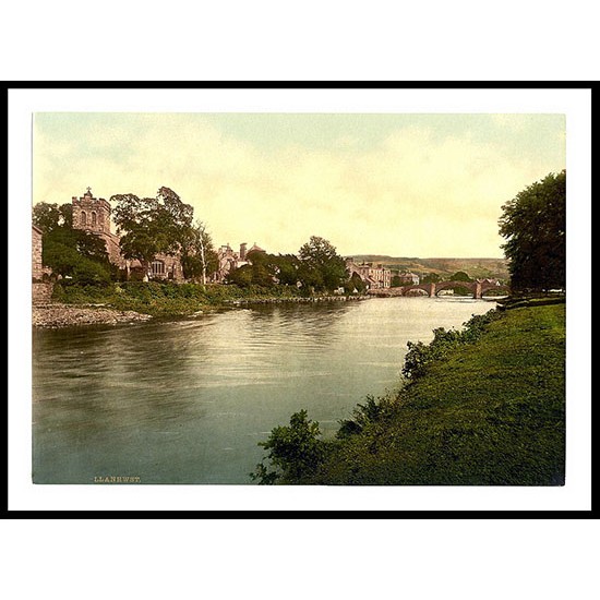 Llanrwst, A New Print Of A Vintage Wales Photochrom