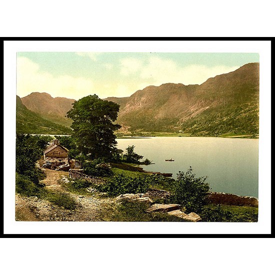 Lyn Crafnant Trefriw, A New Print Of A Vintage Wales Photochrom