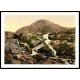 Ogewn Falls Nant Ffrancon Pass, A New Print Of A Vintage Wales Photochrom