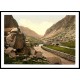 Pass Llanberis 1, A New Print Of A Vintage Wales Photochrom