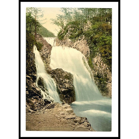 Rhaiadr Mawddach Dolgelley, A New Print Of A Vintage Wales Photochrom