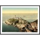 South Stack Lighthouse Holyhead, A New Print Of A Vintage Wales Photochrom