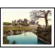 The Castle Caerphilly, A New Print Of A Vintage Wales Photochrom